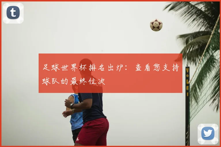 足球世界杯排名出炉：查看您支持球队的最终位次